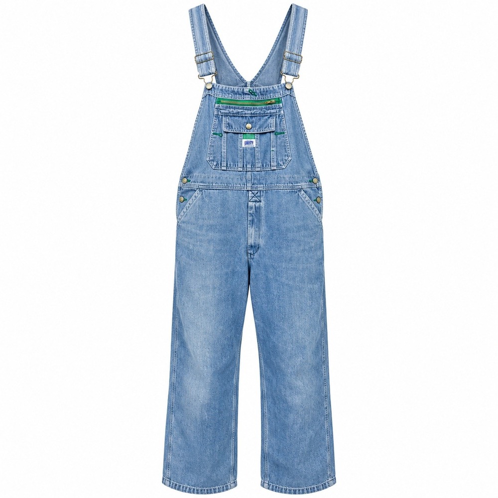 Rugged Gorpcore Workwear Denim Overalls Mens 46x30 Streetwear Utility Carpenter